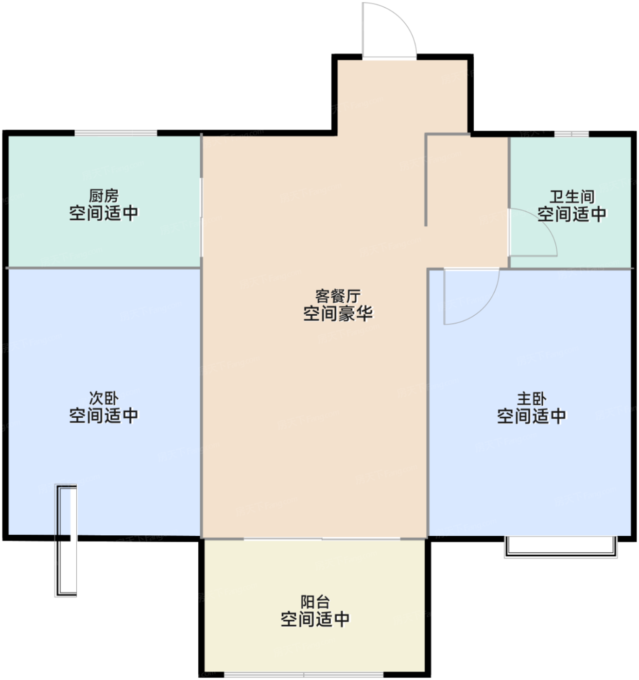 洋房C户型81-87㎡