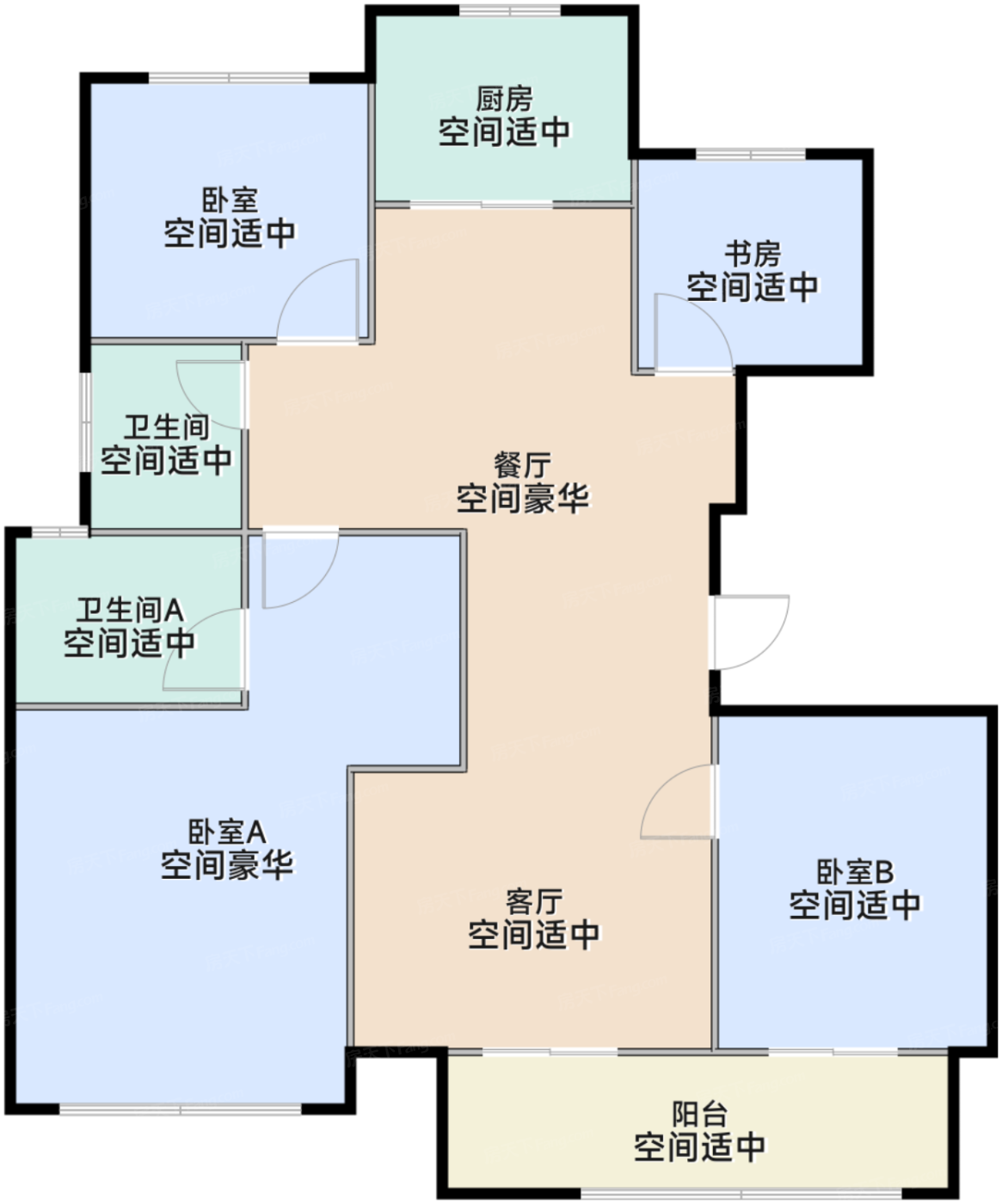 湖湾洋房B1/B2户型