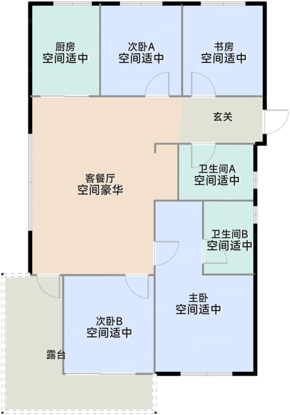 129方户型
