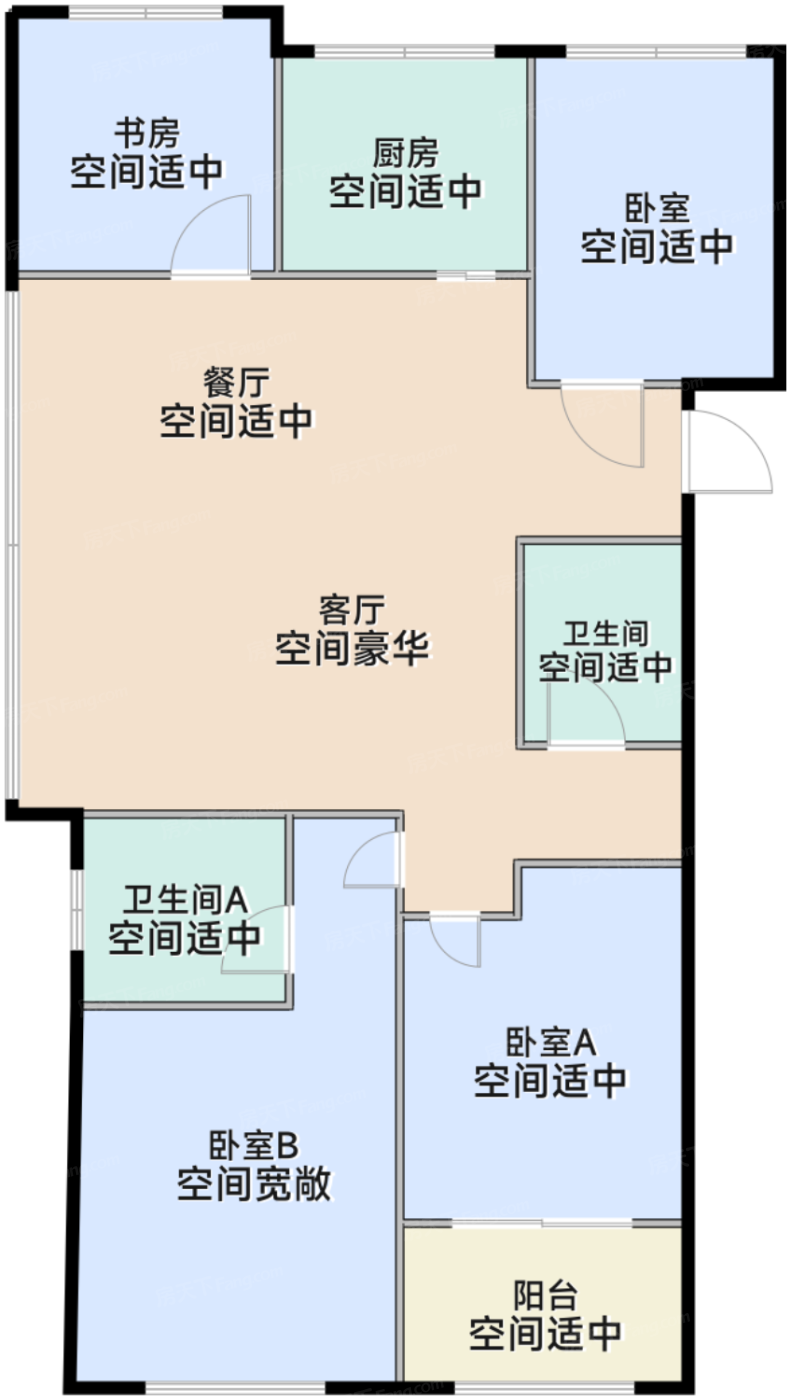 高层108方C户型