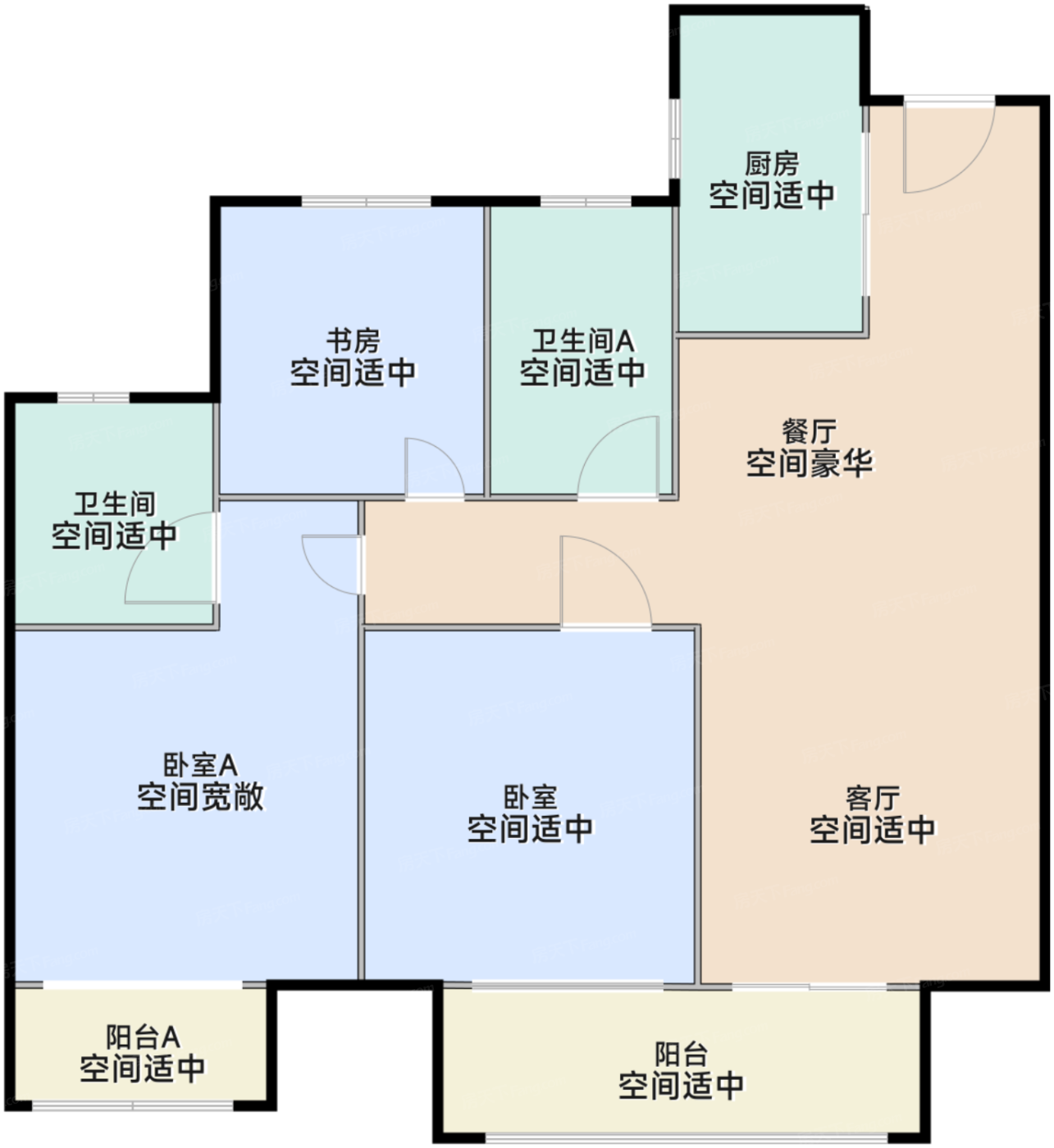 高层89方A户型
