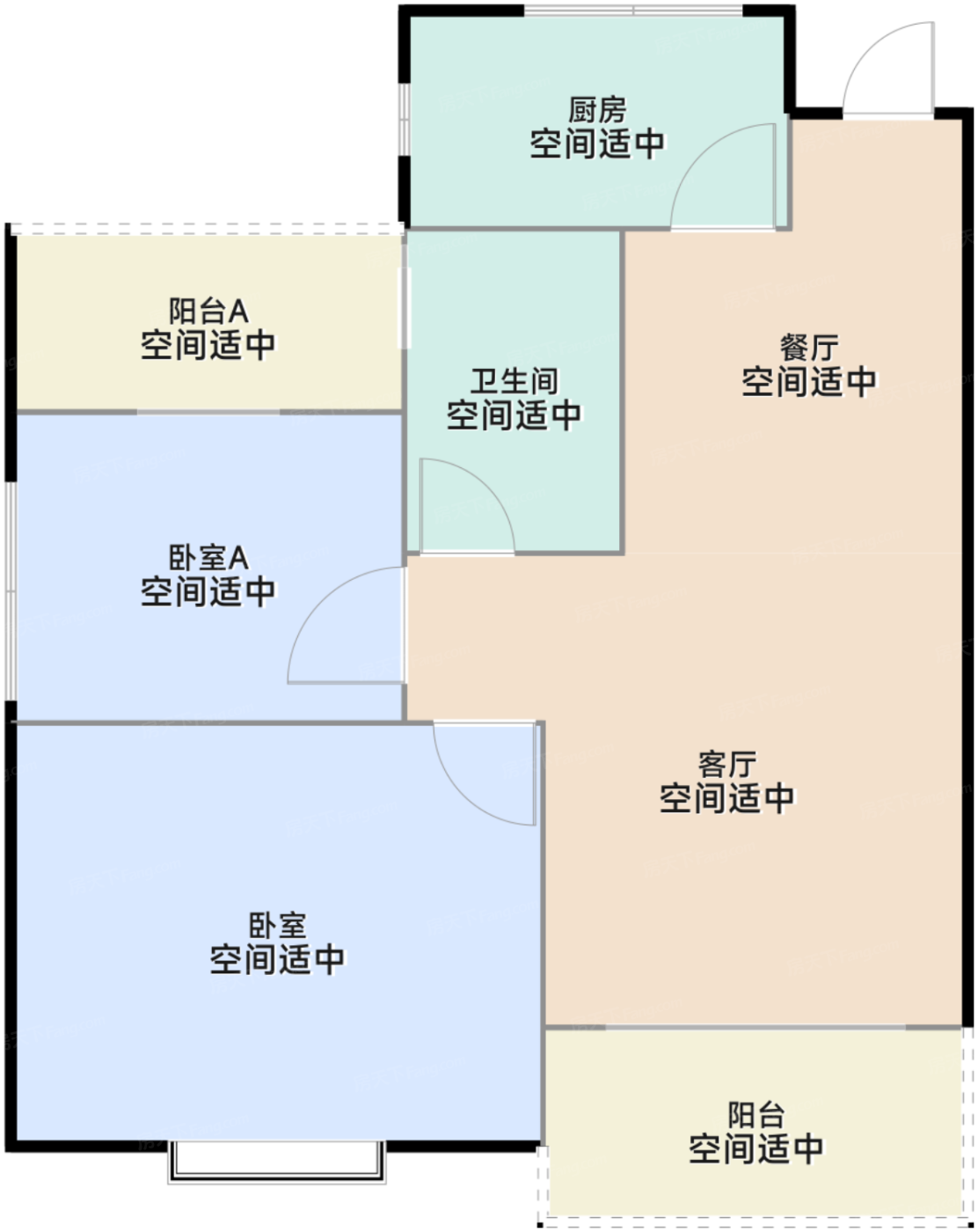 80方B户型
