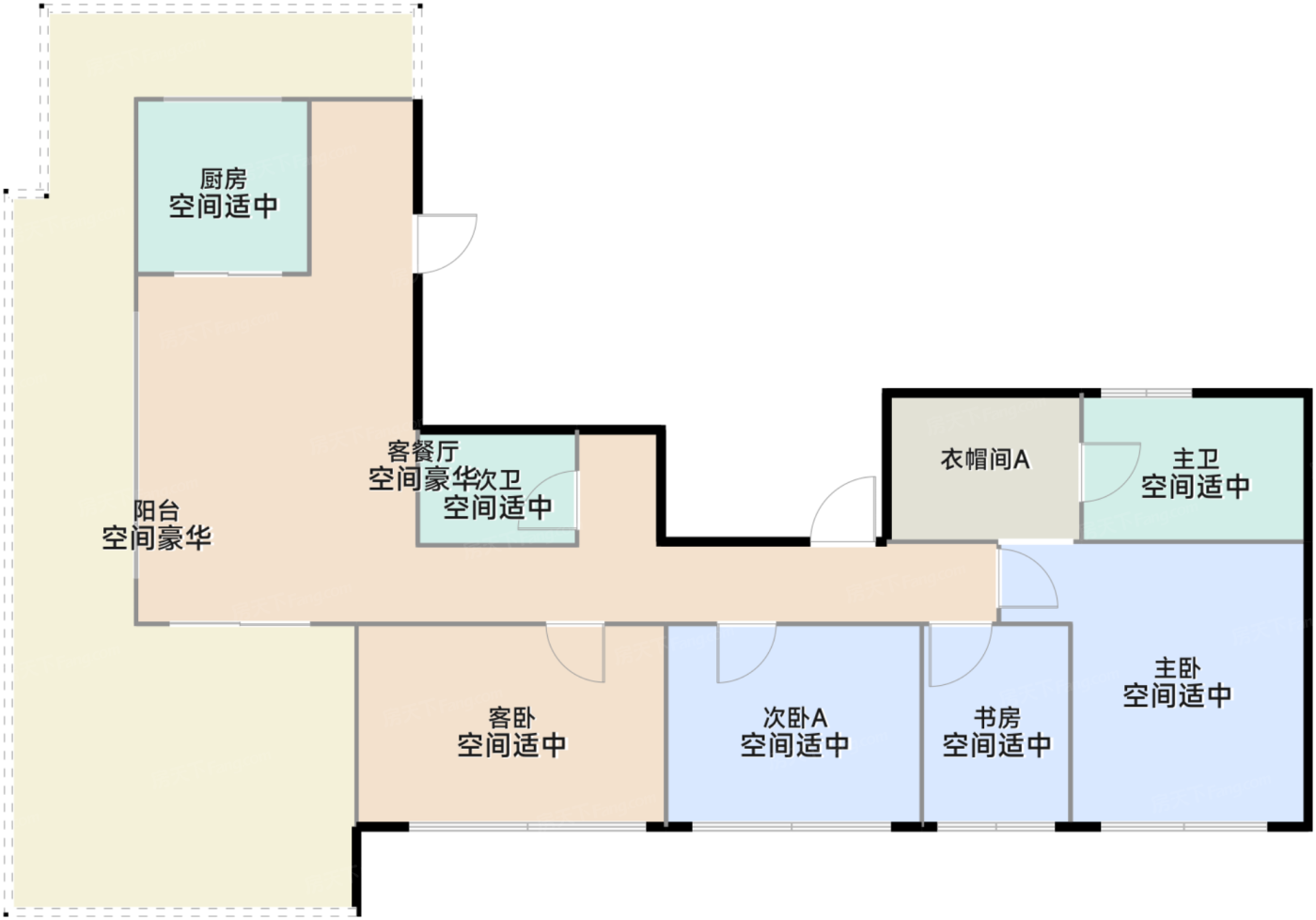 微高层160方C户型