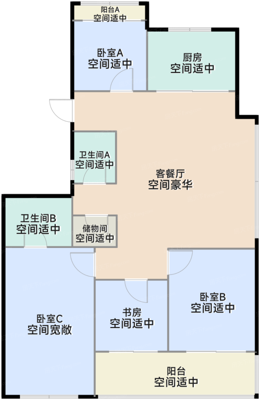 120方A户型