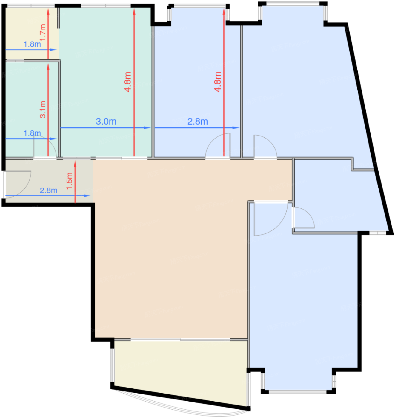 75㎡两室两厅一卫