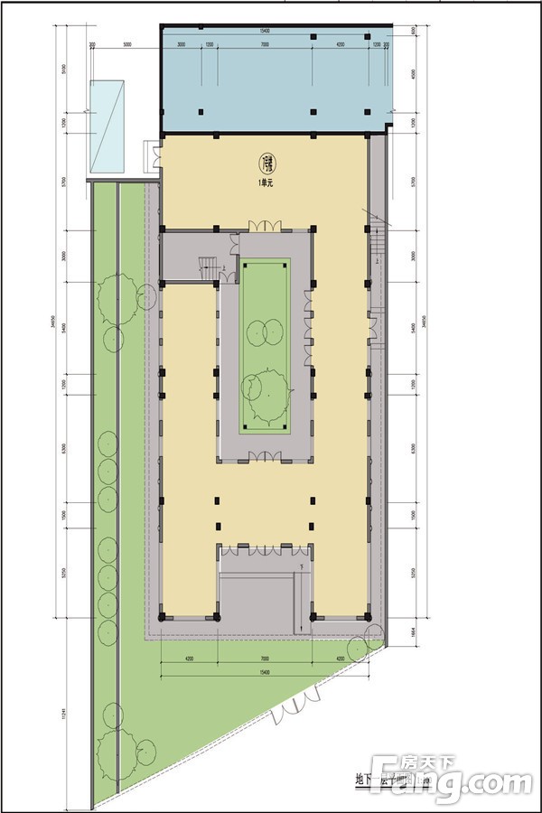 一期7号楼A1户型图