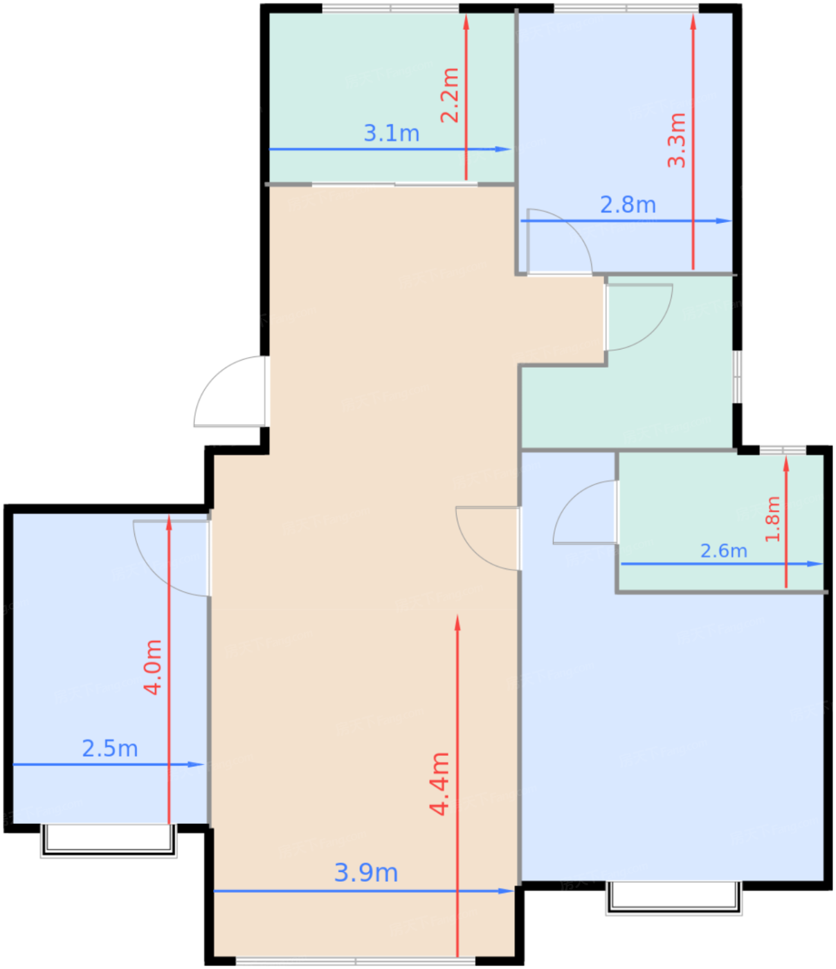 澎湃东区112平户型