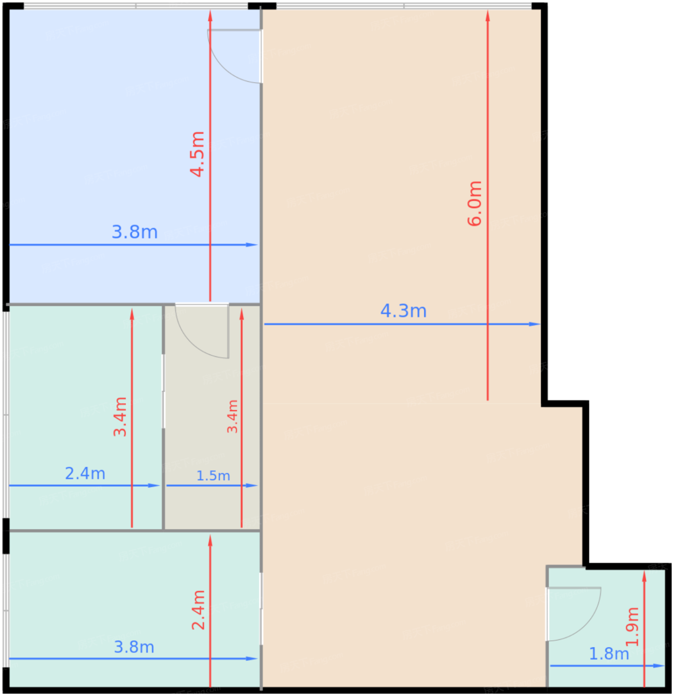 A-121㎡一室两厅两卫