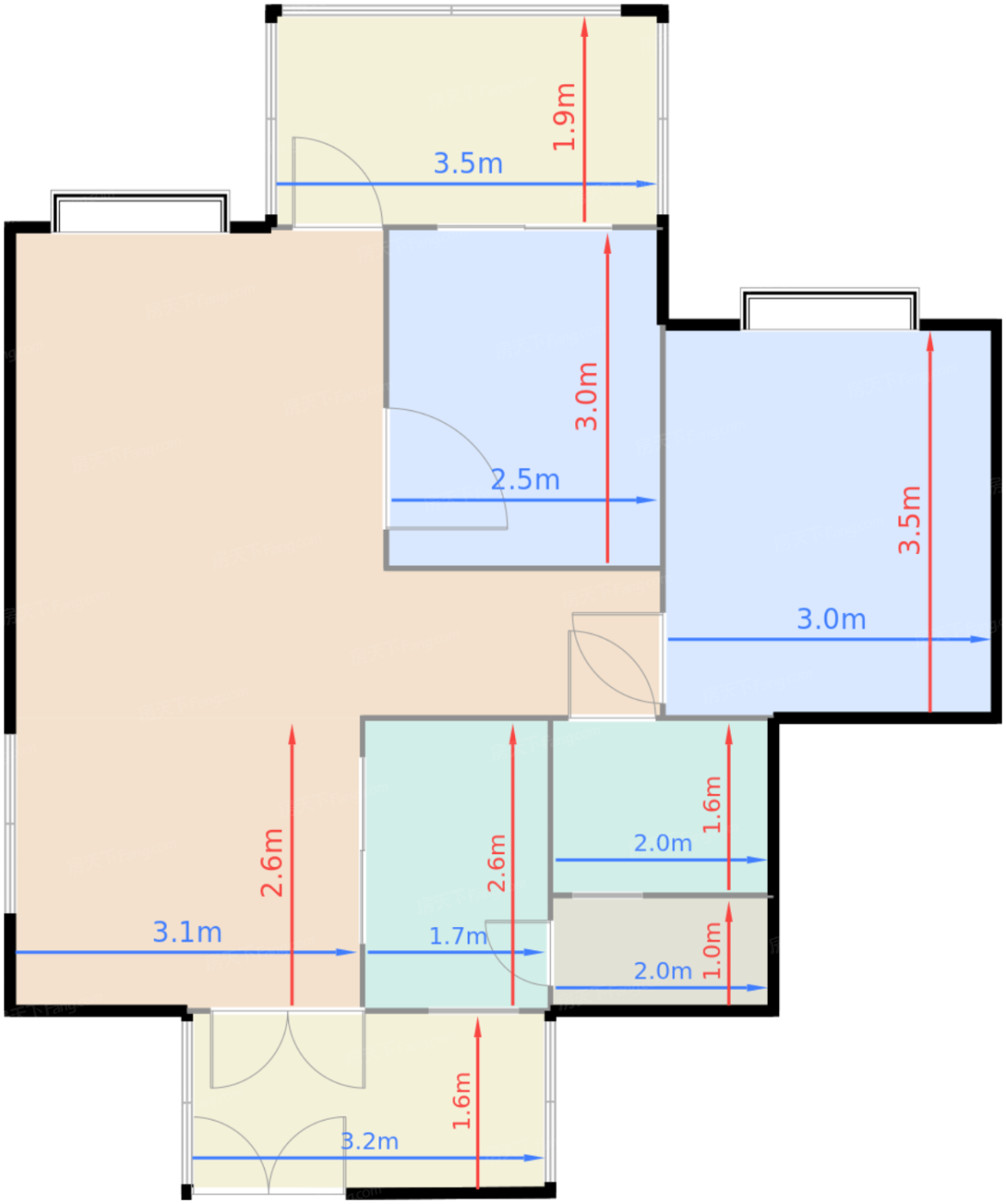 二期9号楼标准层E1-1户型【售罄】