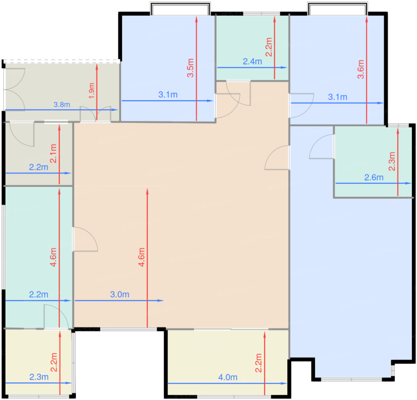 二期11号楼标准层B-2户型【售罄】