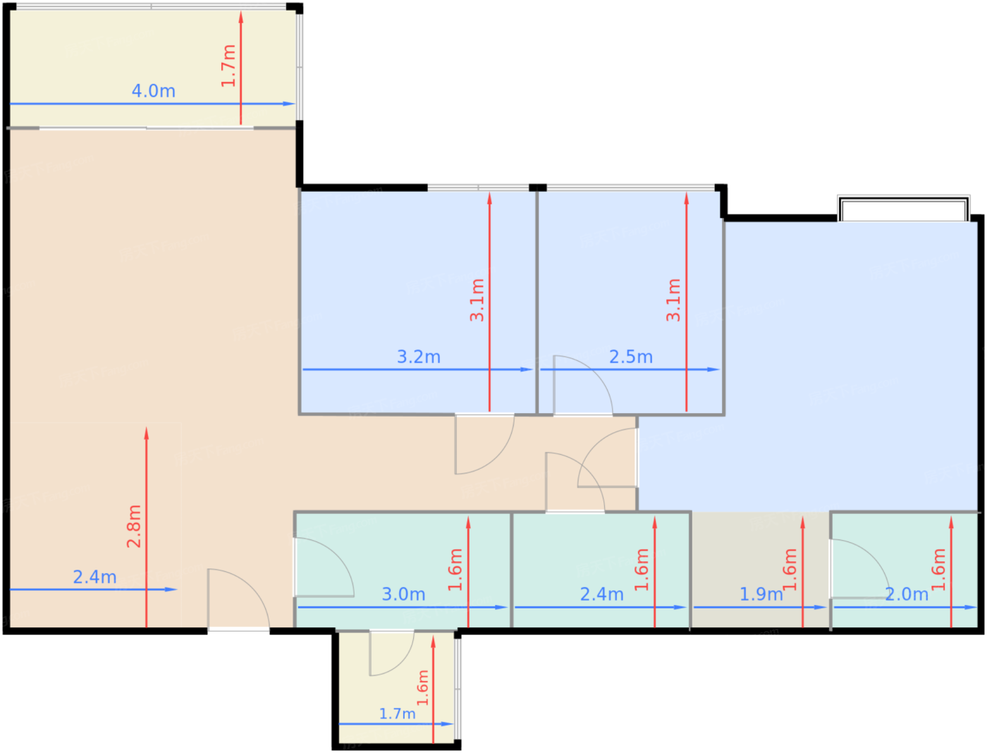 1-2、7-8栋B6户型