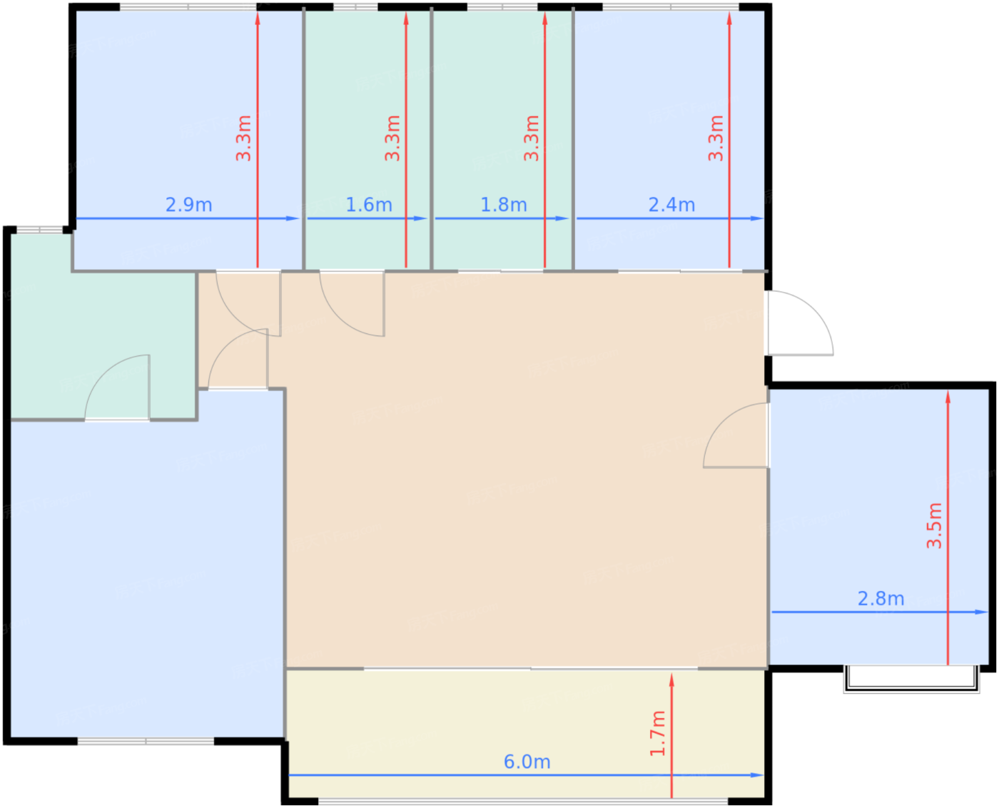 观云126㎡洋房标准层