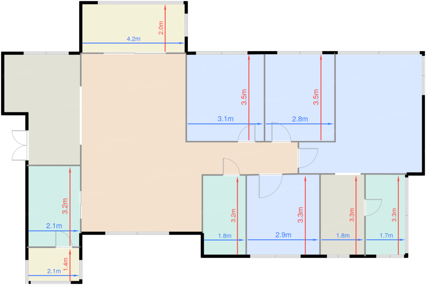 9-11栋标准层D1户型