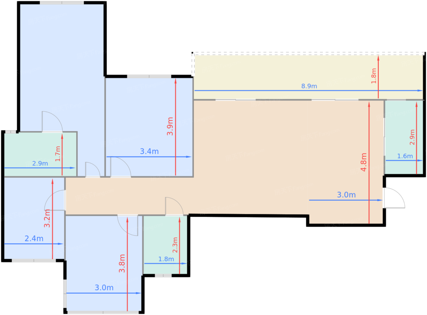 1、19、20#标准层D3户型