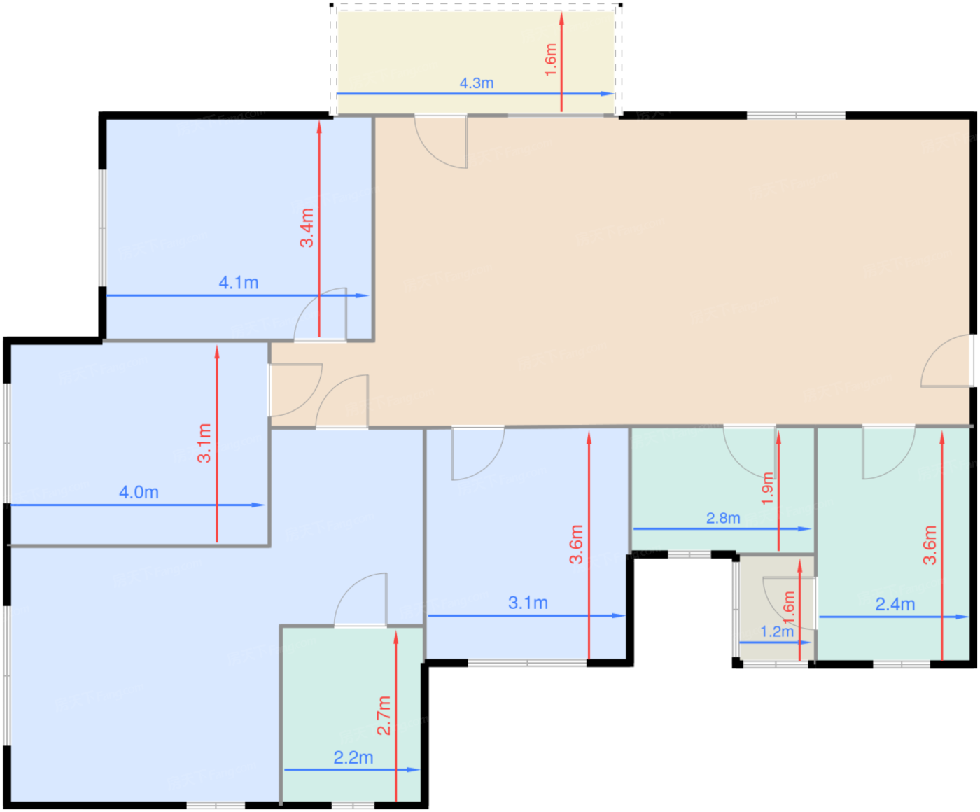 1期3-5栋D1/D2户型