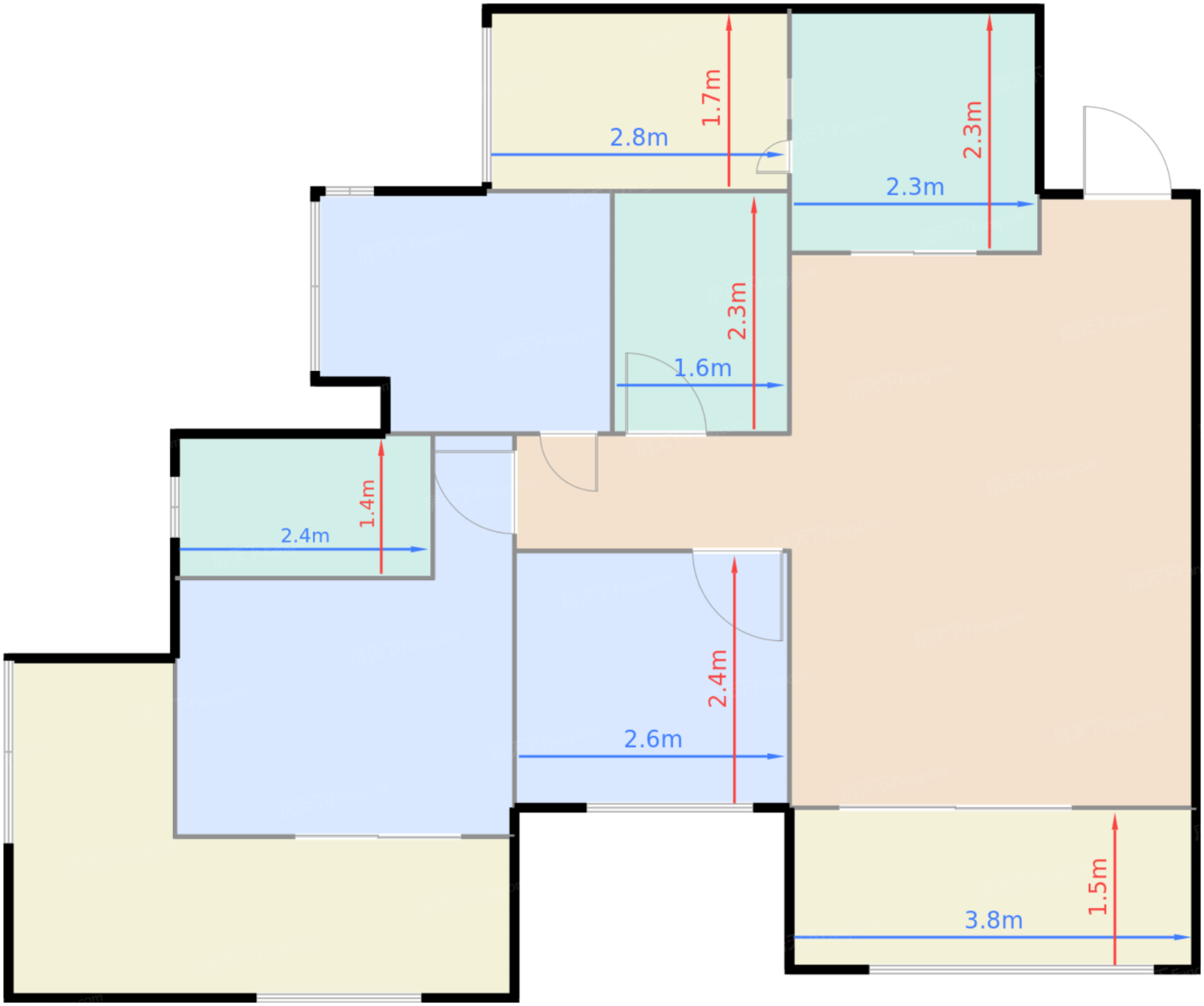 3、4、5、6#18-26层F户型