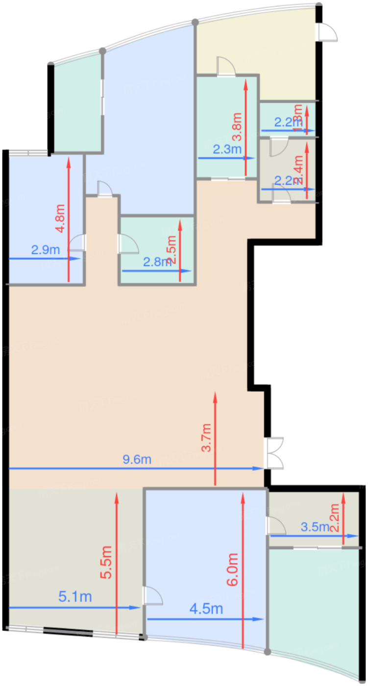 6号楼标准层A3户型