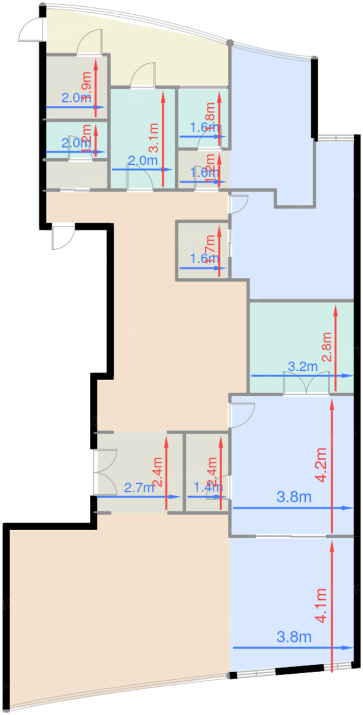 6号楼标准层A2户型