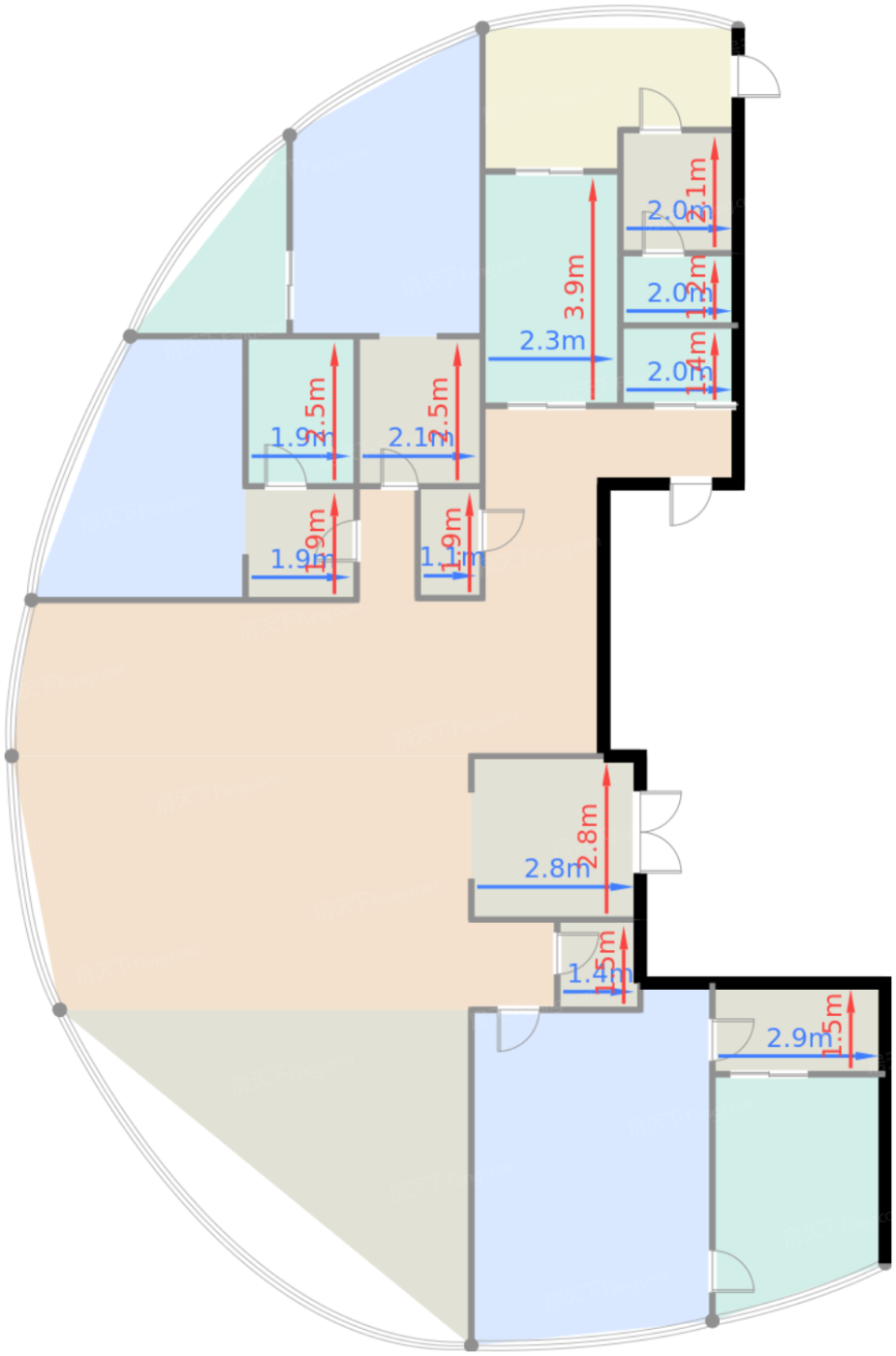 6号楼标准层A1户型