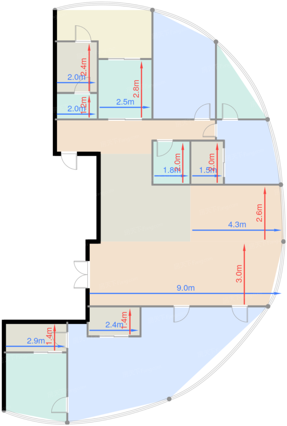 5号楼标准层A4户型