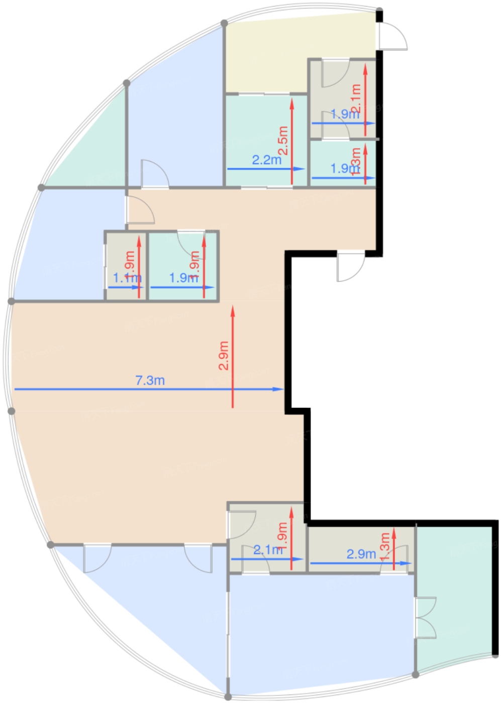 5号楼标准层A1户型