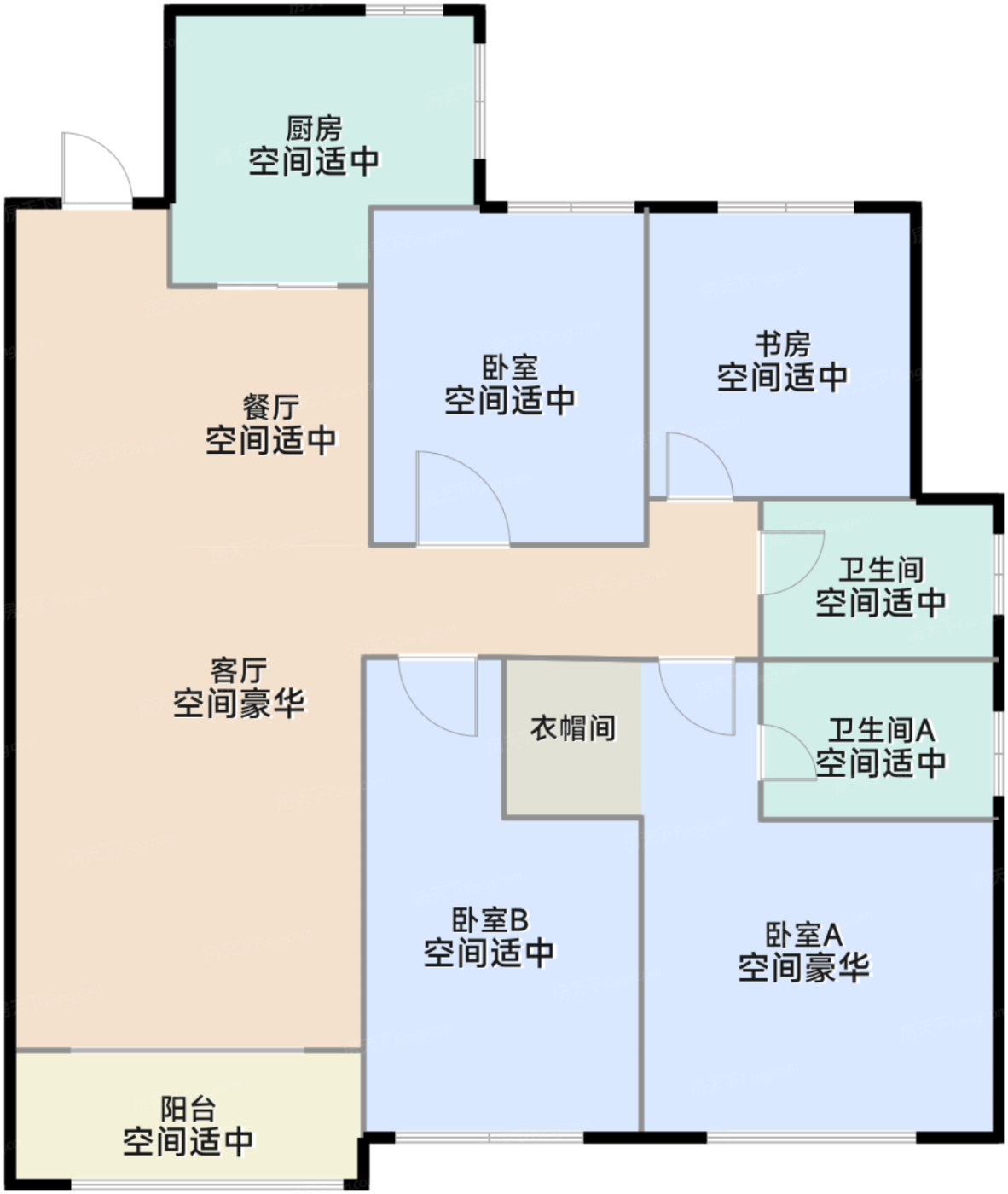 熙悦D3户型图127平米