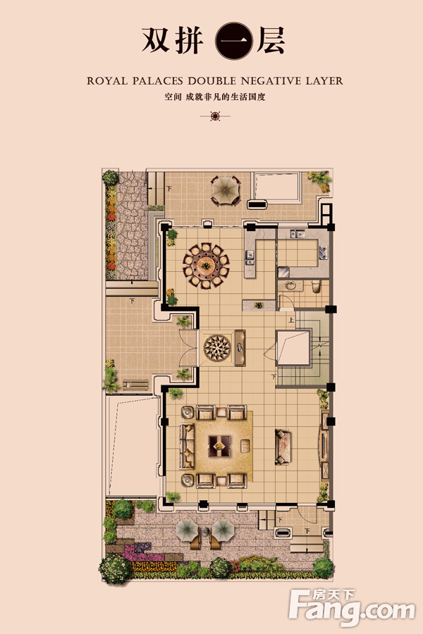 双拼别墅建筑约610平