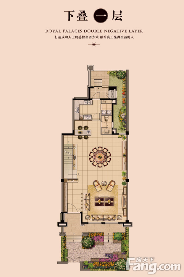 下叠加别墅建筑350-390平