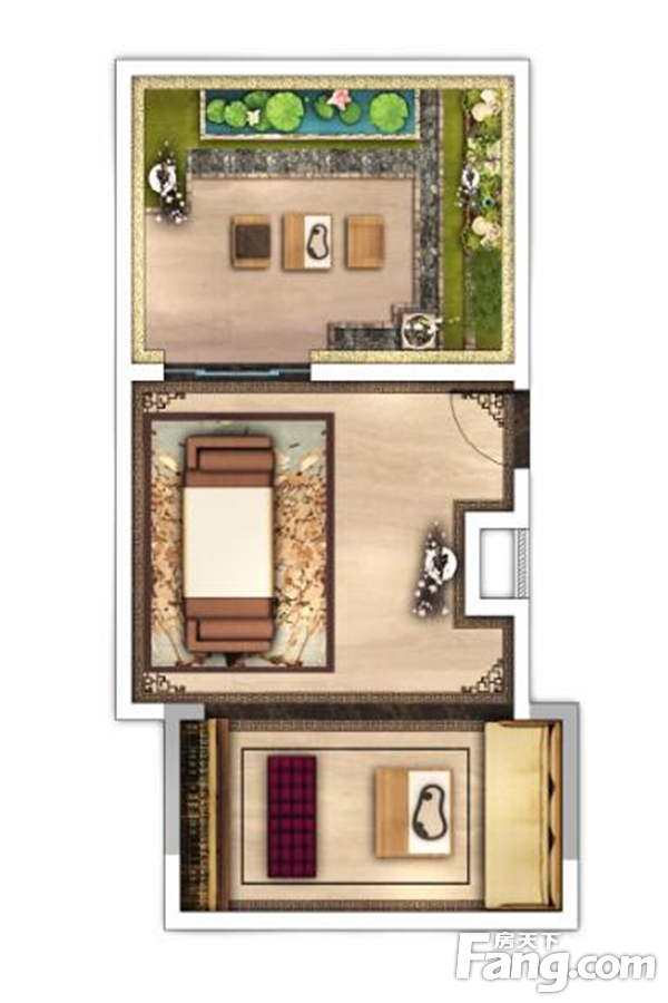 126㎡左右中叠户型图