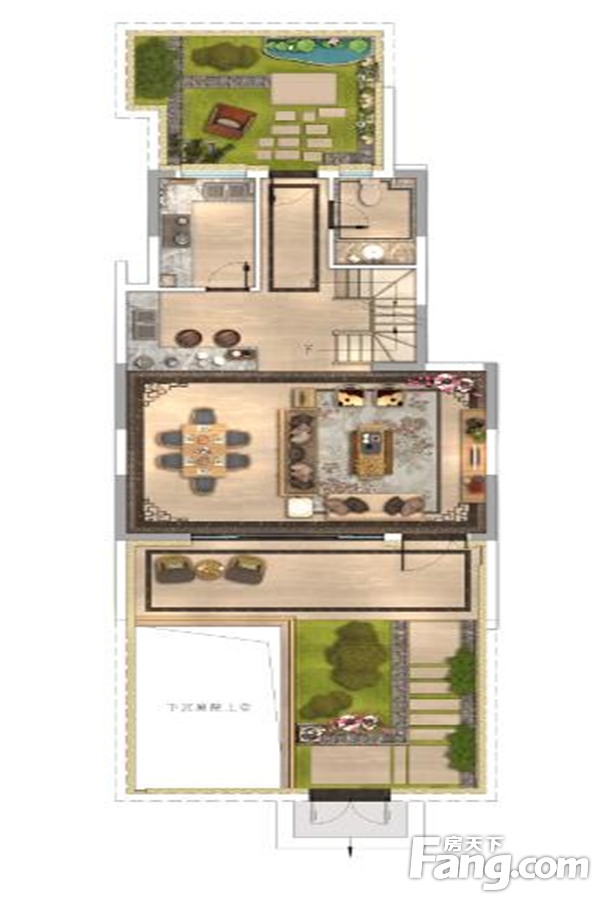 256㎡左右下叠户型图