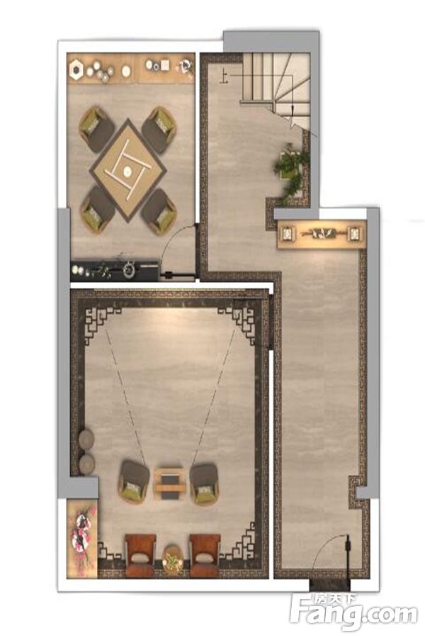 256㎡左右下叠户型图