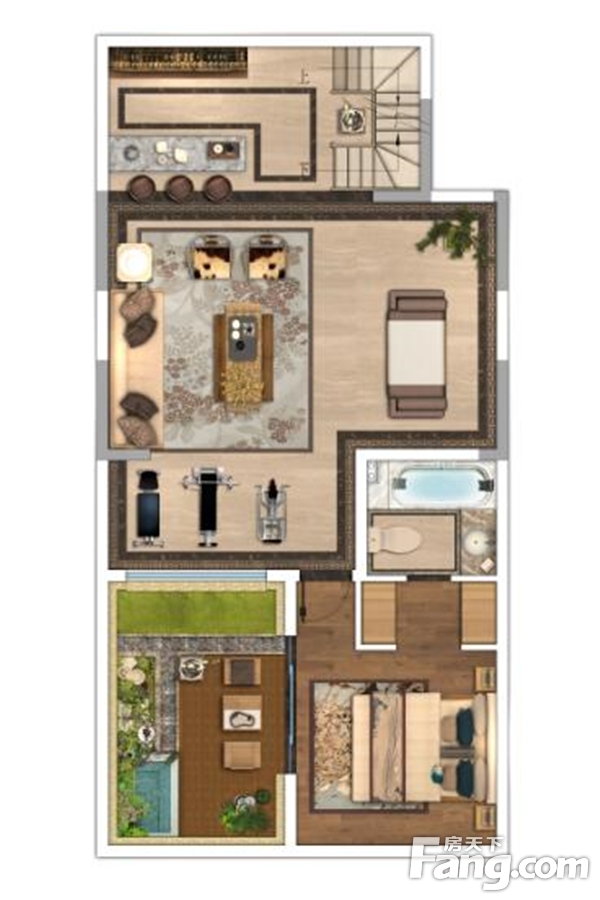 256㎡左右下叠户型图