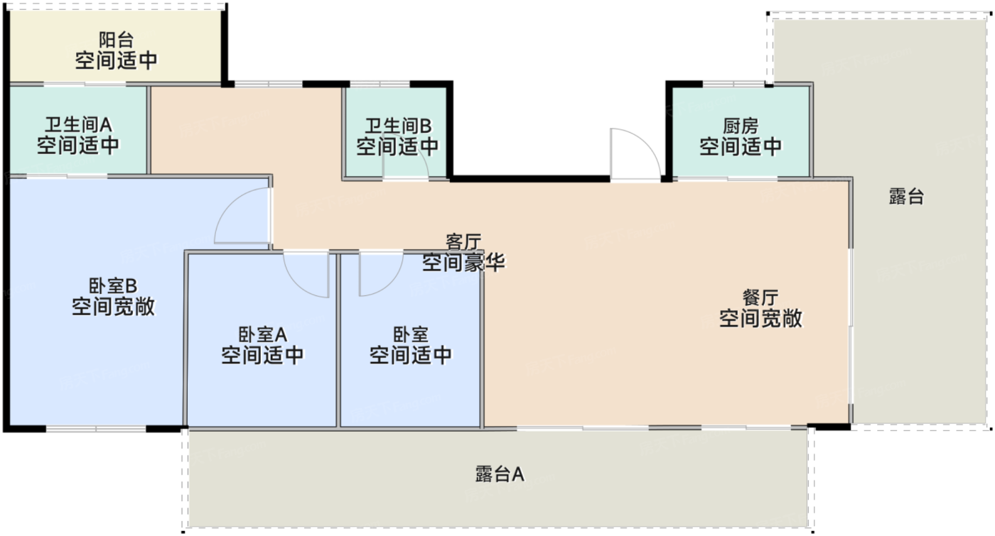 户型图6F-上叠