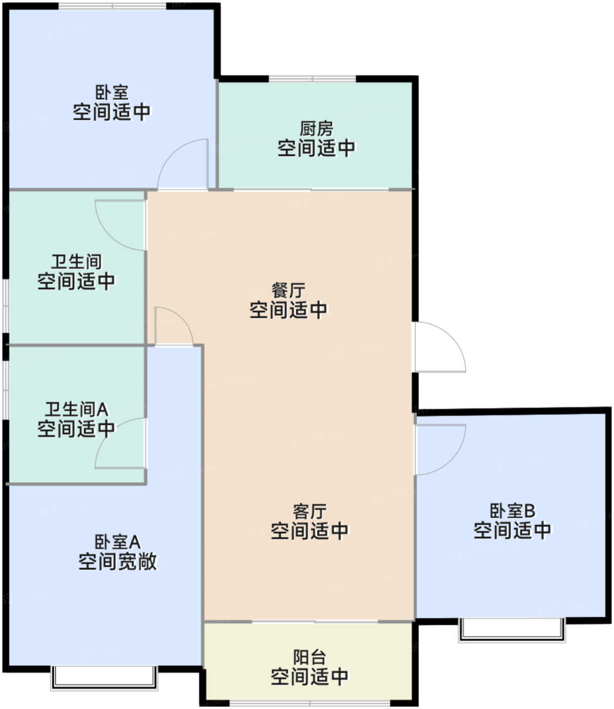 嘉誉风华98平户型图