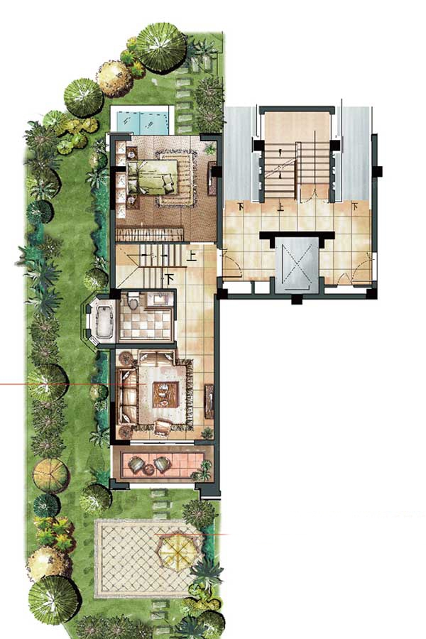 六叠边户下叠226-260㎡B户型