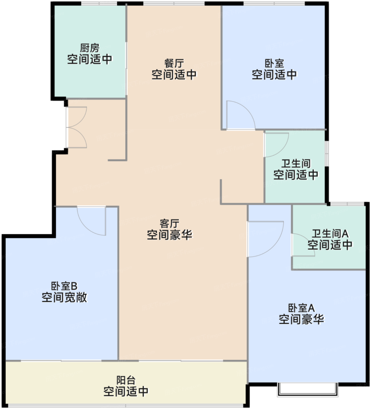 甫锐109平米户型