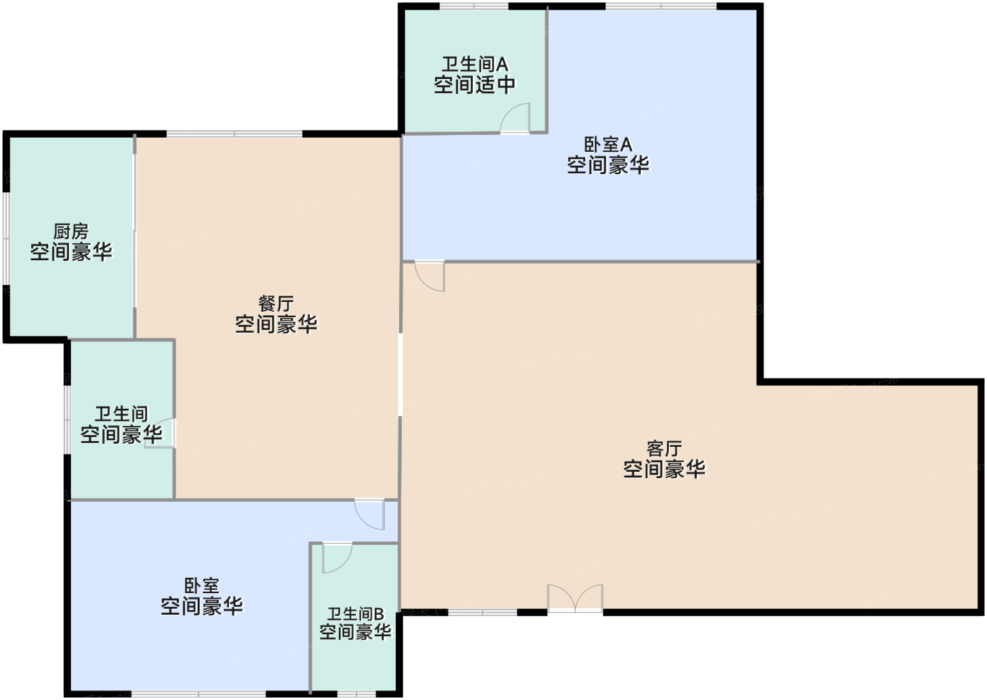 独栋349㎡52#E户型