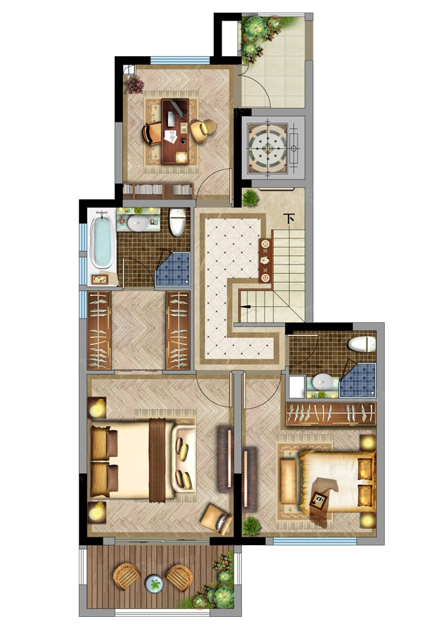 下叠22、23、24#户型图