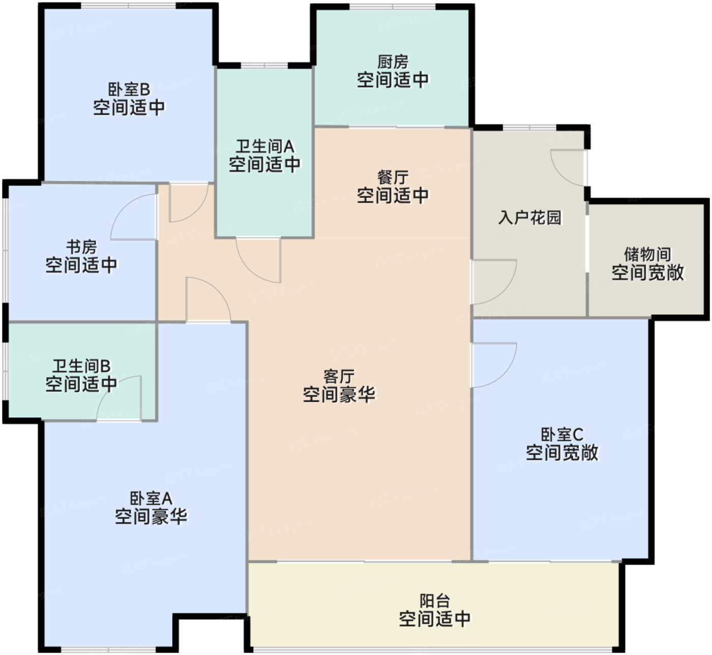 洋房25、26、28#128平户型