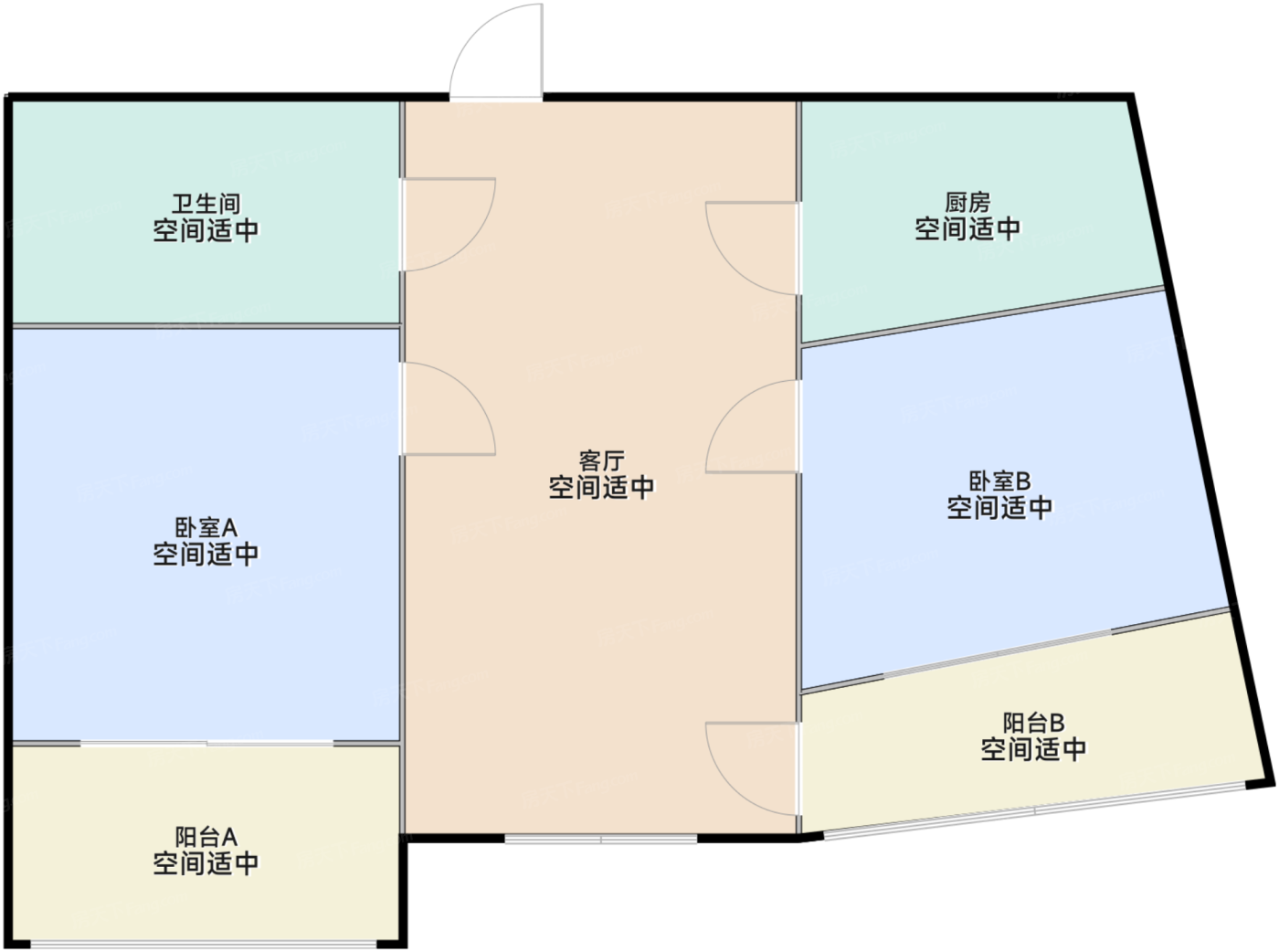 一期3#标准层E户型