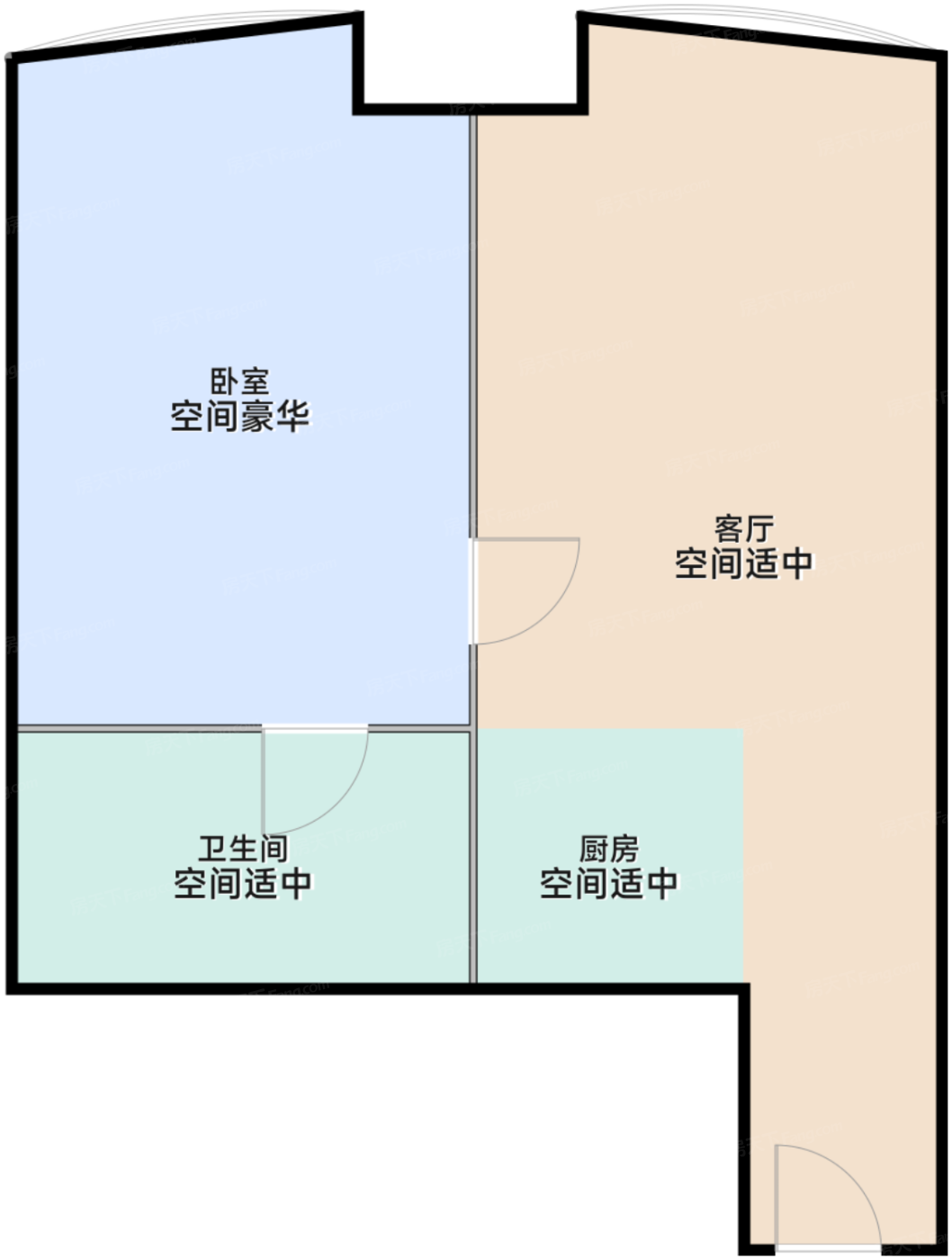 一期1#标准层D户型
