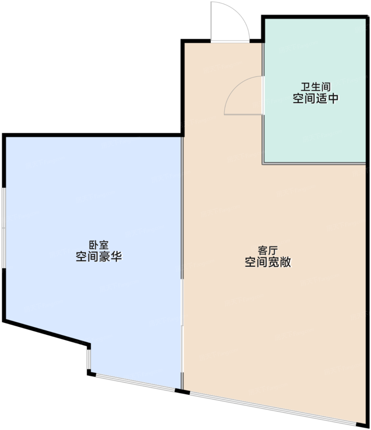 一期1#标准层E户型