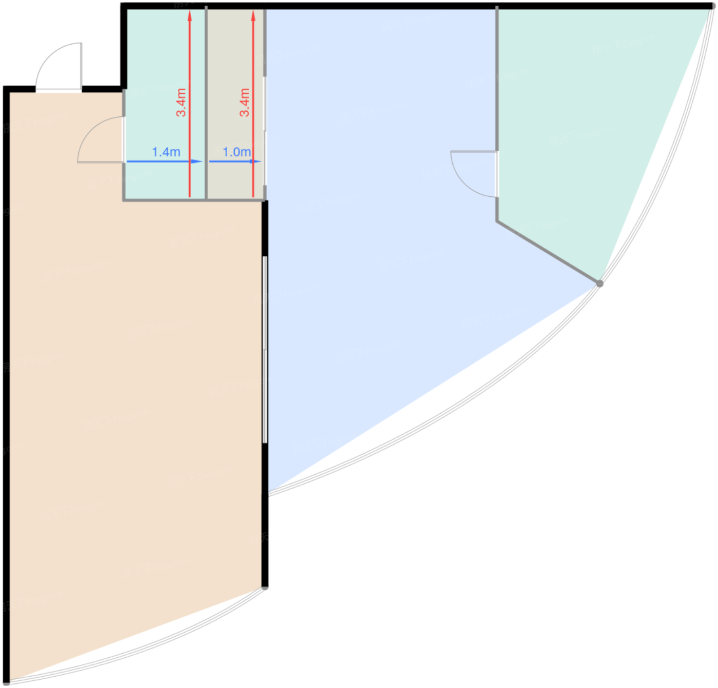 一期1#标准层A户型