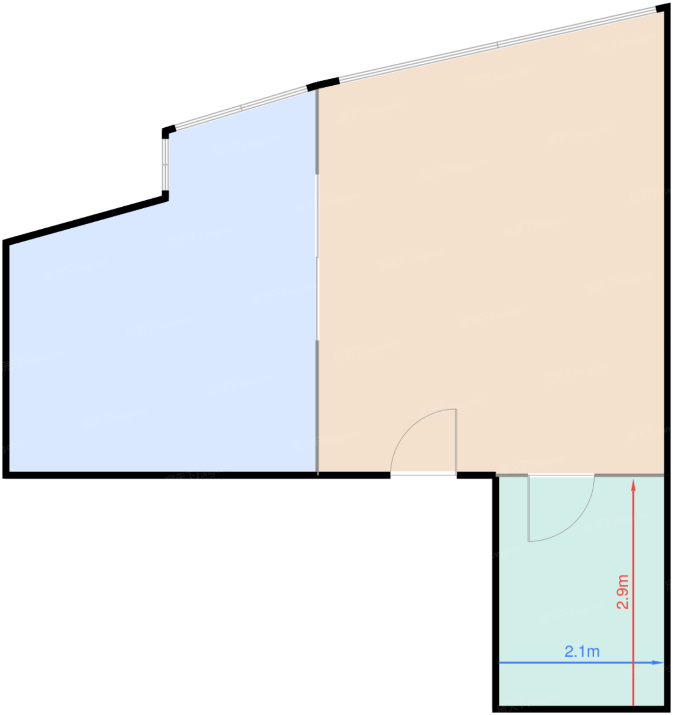 一期1#标准层F户型