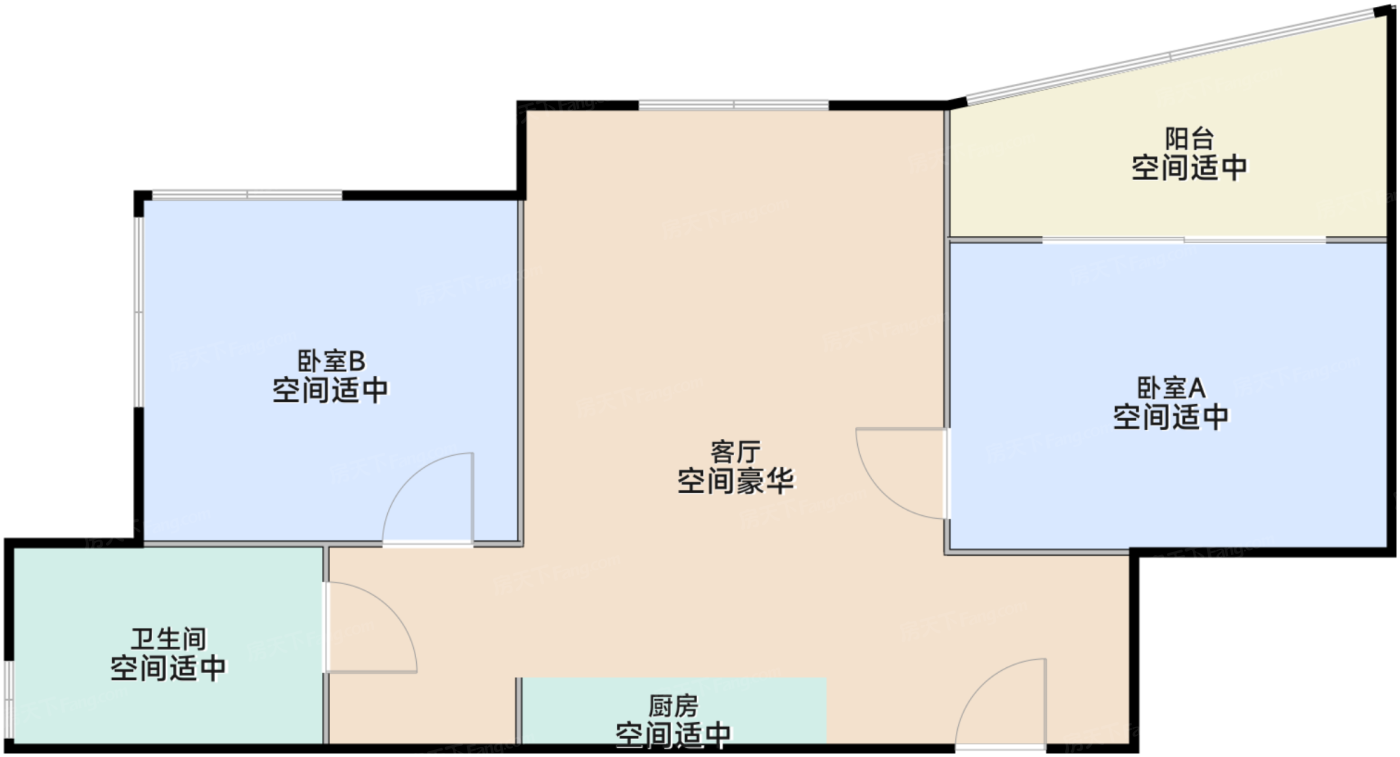 一期2/5#标准层F户型