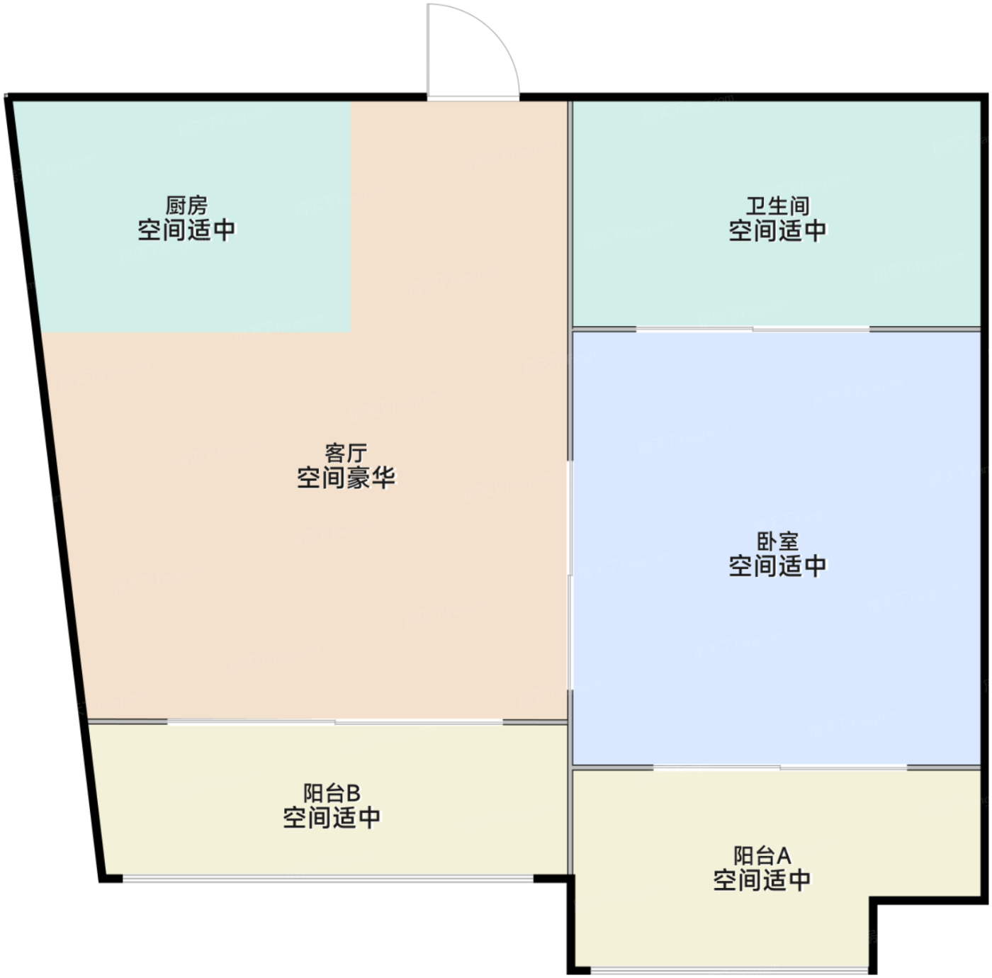 一期2/5#标准层D户型