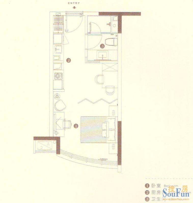 一期3#标准层C户型