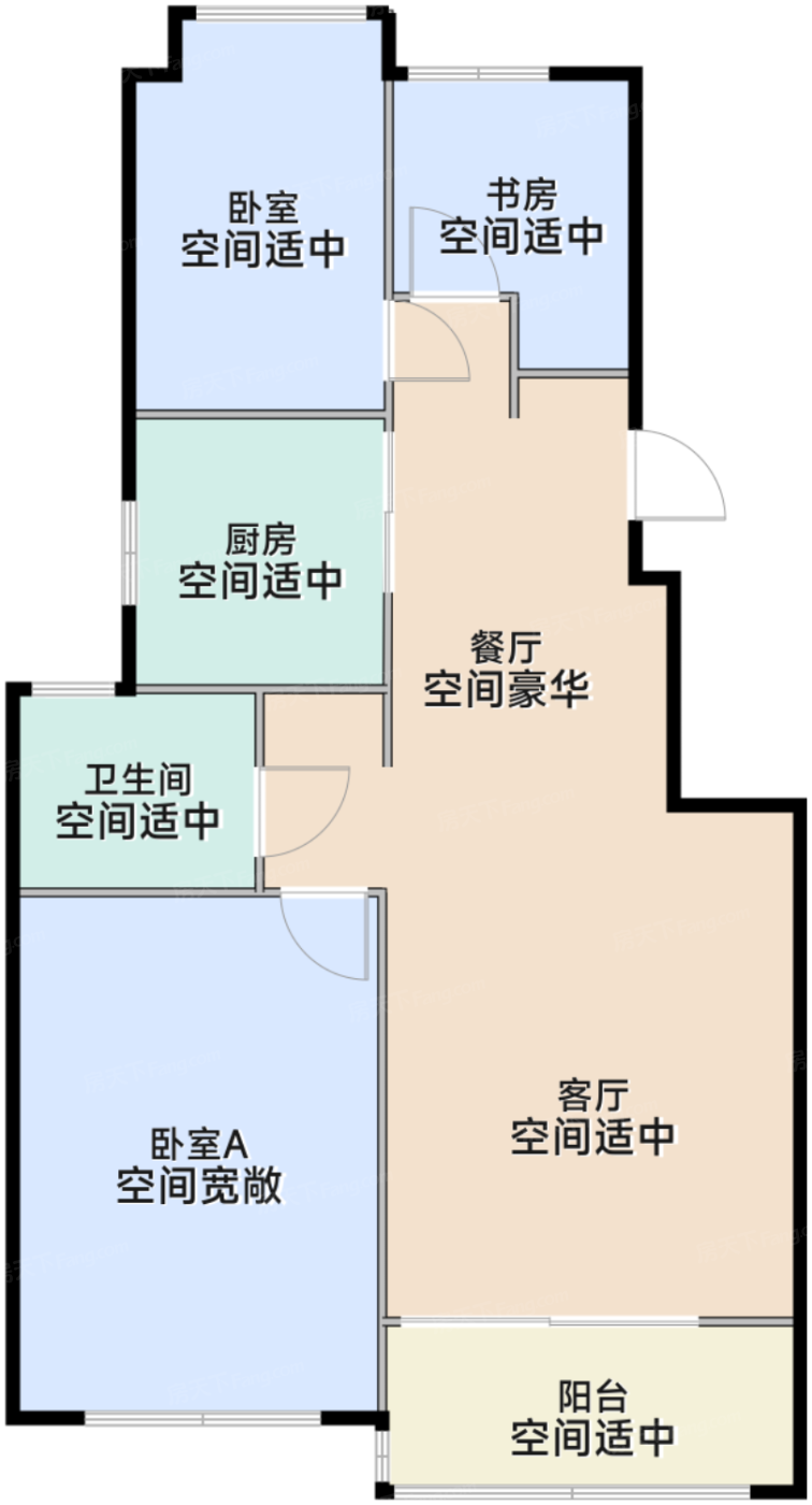 83平三房两厅一卫