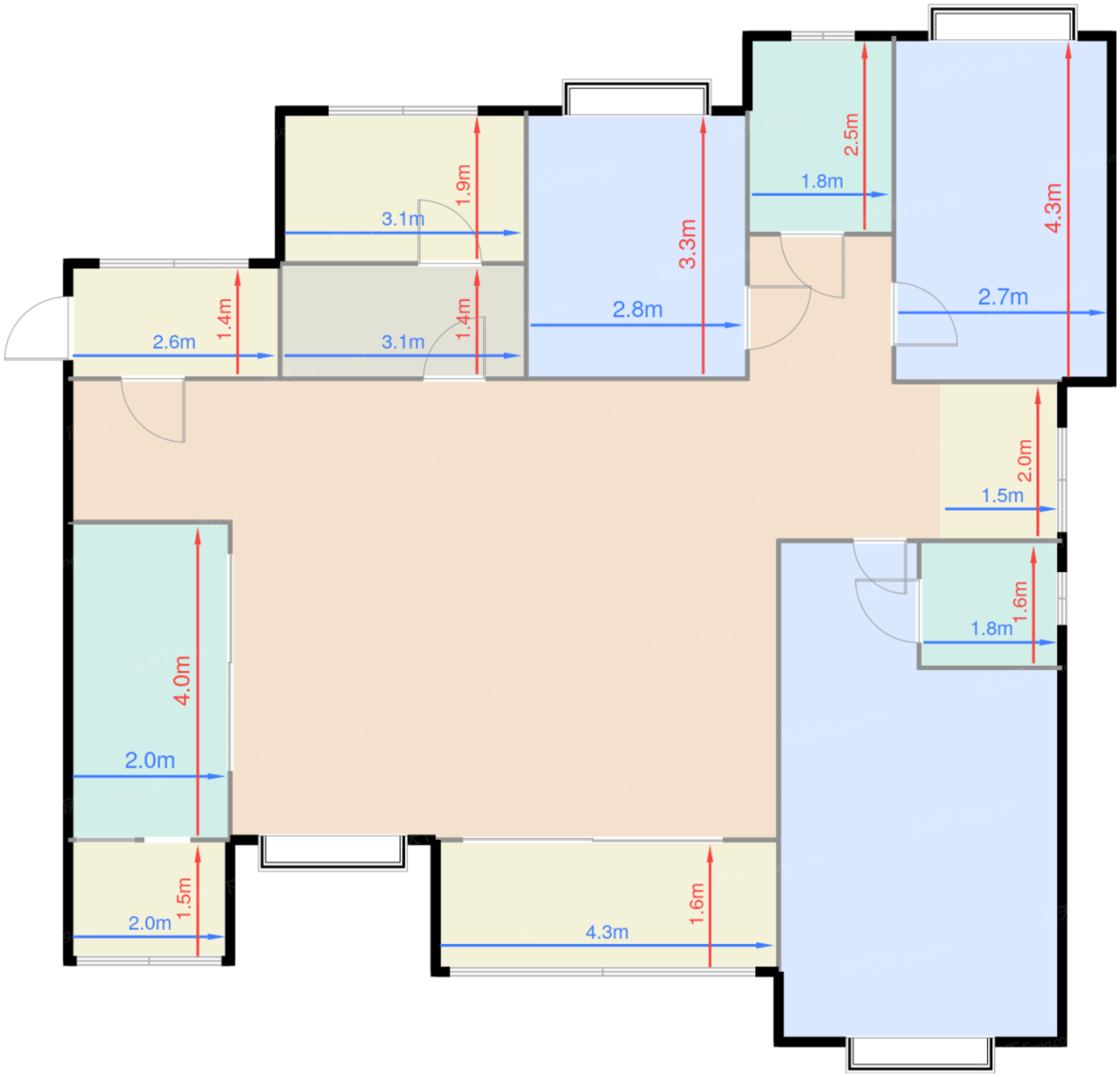 尚都2、3号楼A3/B3户型