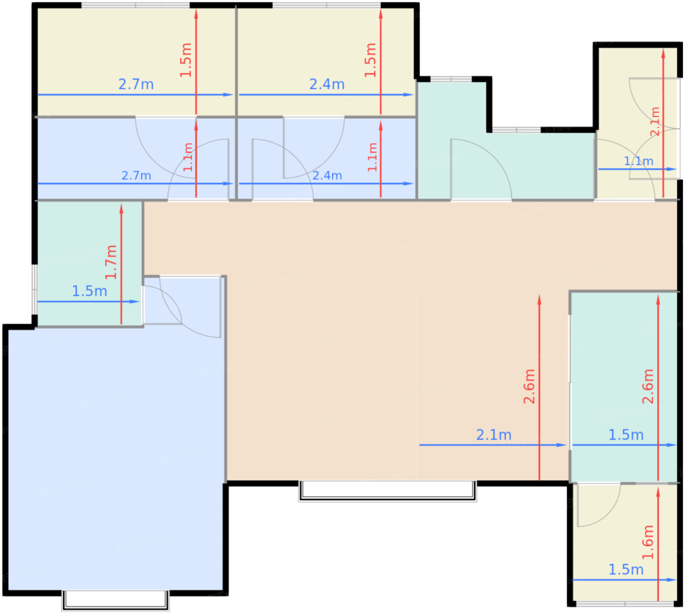盈都1-3栋、悦都1栋标准层C1户型